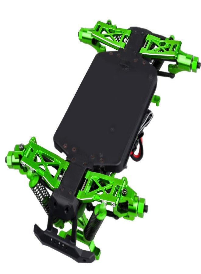 Hobbyfire Aluminum Front & Rear Suspension Arms 4-Pack Upgrades for 1/18 Traxxas LaTrax Teton Desert Prerunner SST, Replace Parts 7630 (Green) - Image 3
